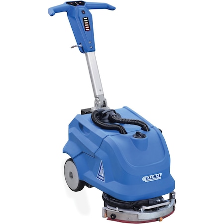 Global Industrial Battery Auto Floor Scrubber 13 Cleaning Path, Two 36 Amp Batteries 641751